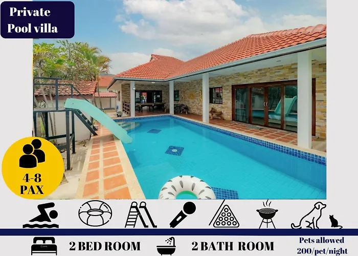 Secret Party Hua-Hin Private Pool Villa From Beach 3Km