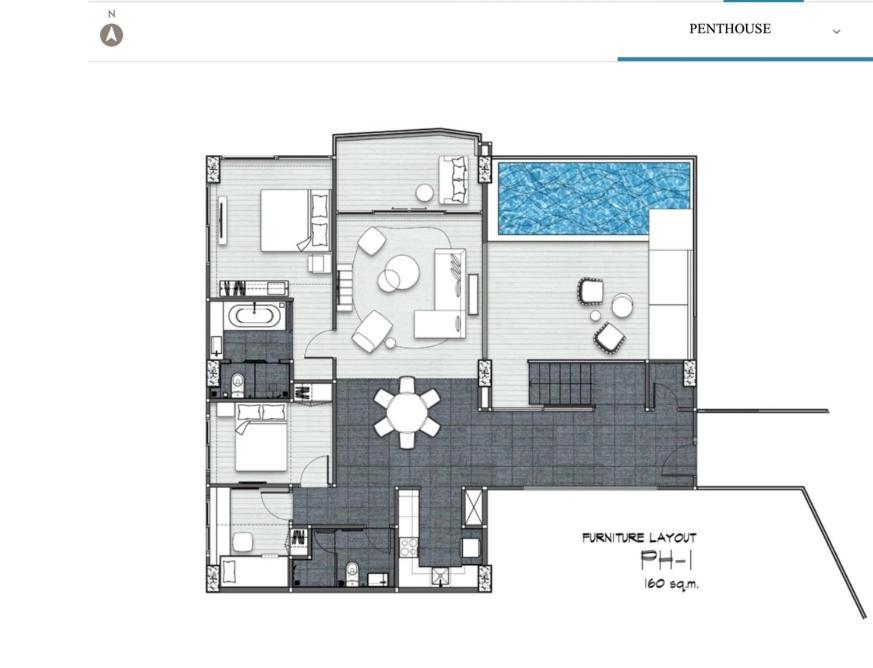 3bedroom Beach Penthouse Apartment Hua Hin