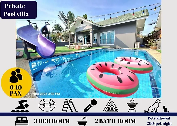 Miami Hua-Hin Private Pool Villa From Beach 8Km