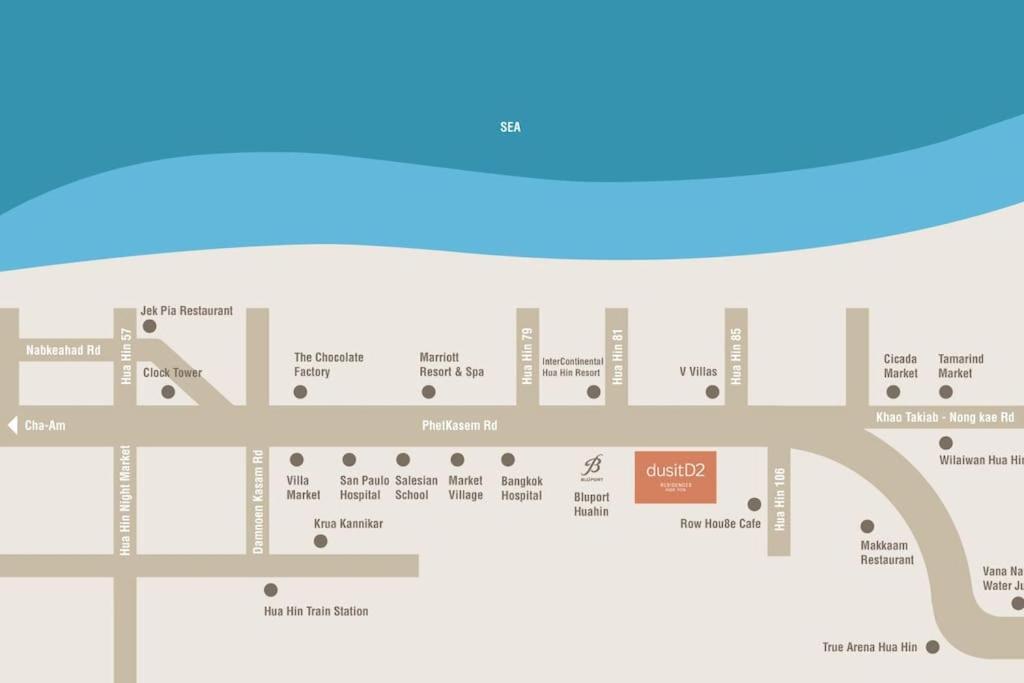 Dusit D2 - In The Heart Of Hua Hin, Walk To The In 6 Minutes 400m, Free Wifi Hua Hin