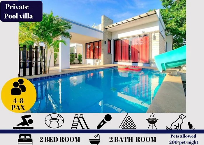 Sweet Party Hua-Hin Private Poolvilla From Beach 3Km